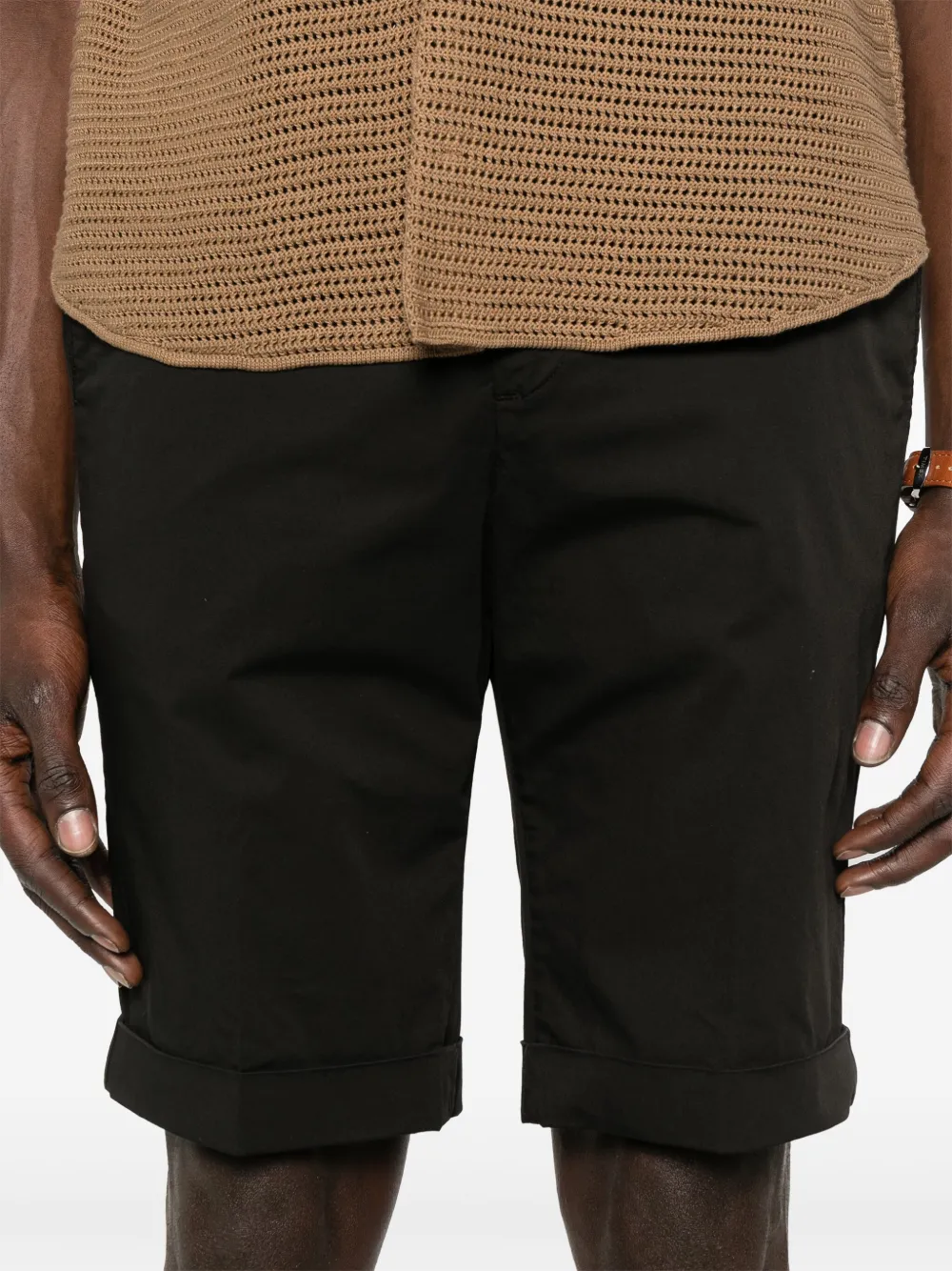 Briglia 1949 Gabardine shorts Zwart