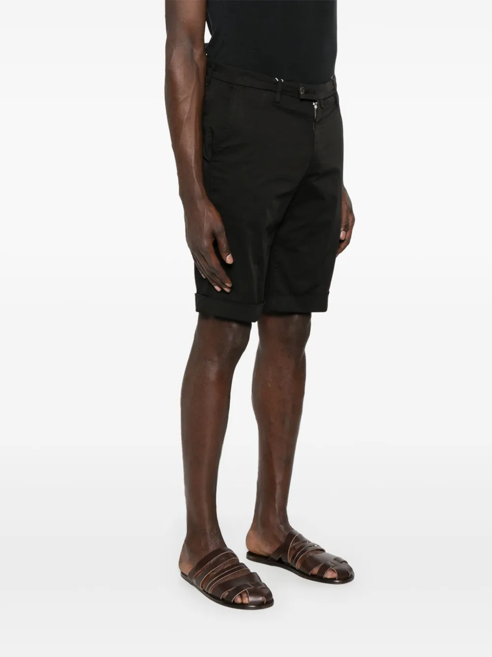 Briglia 1949 Gabardine shorts Zwart