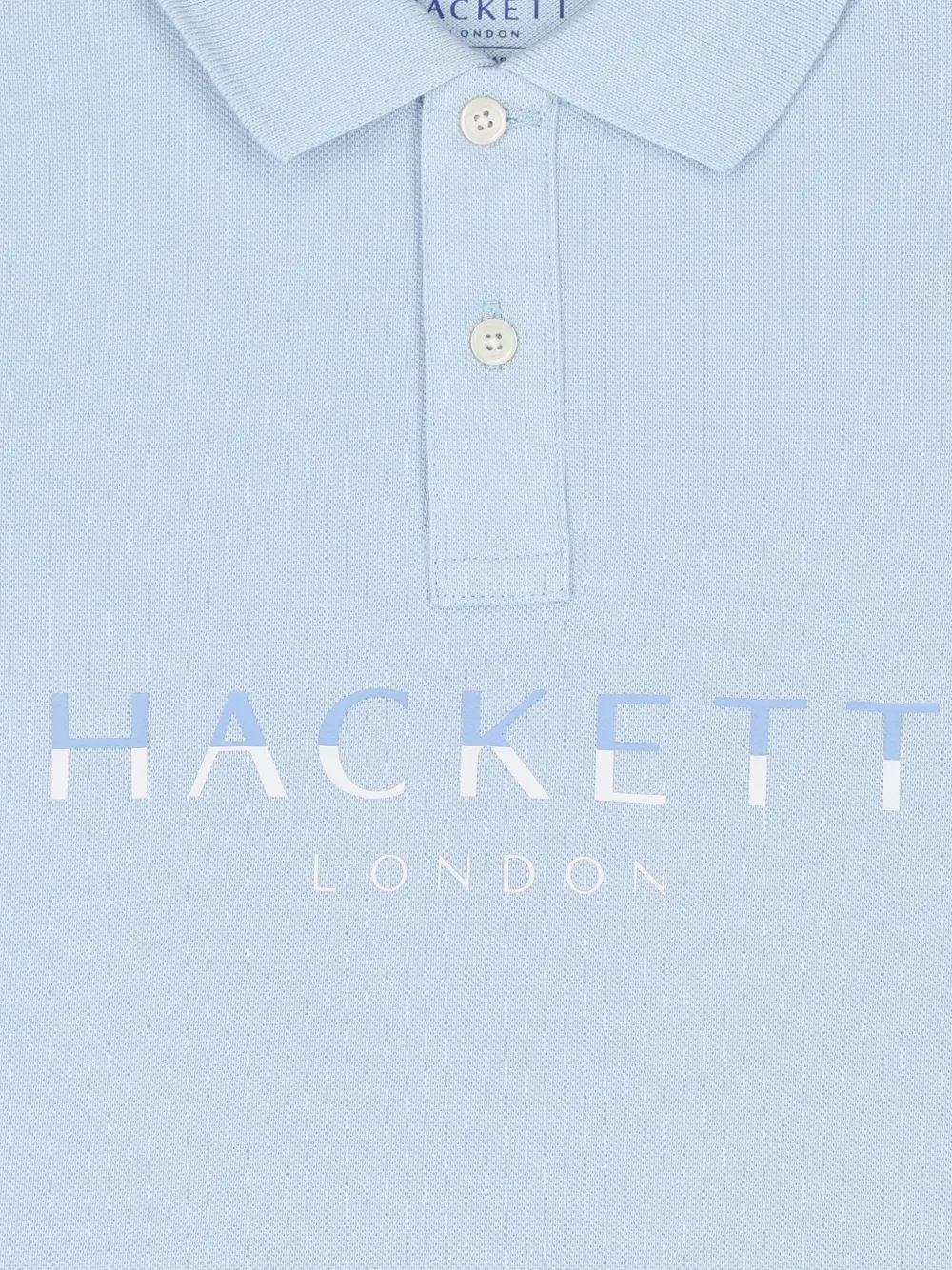 Hackett Kids Poloshirt met logo Blauw