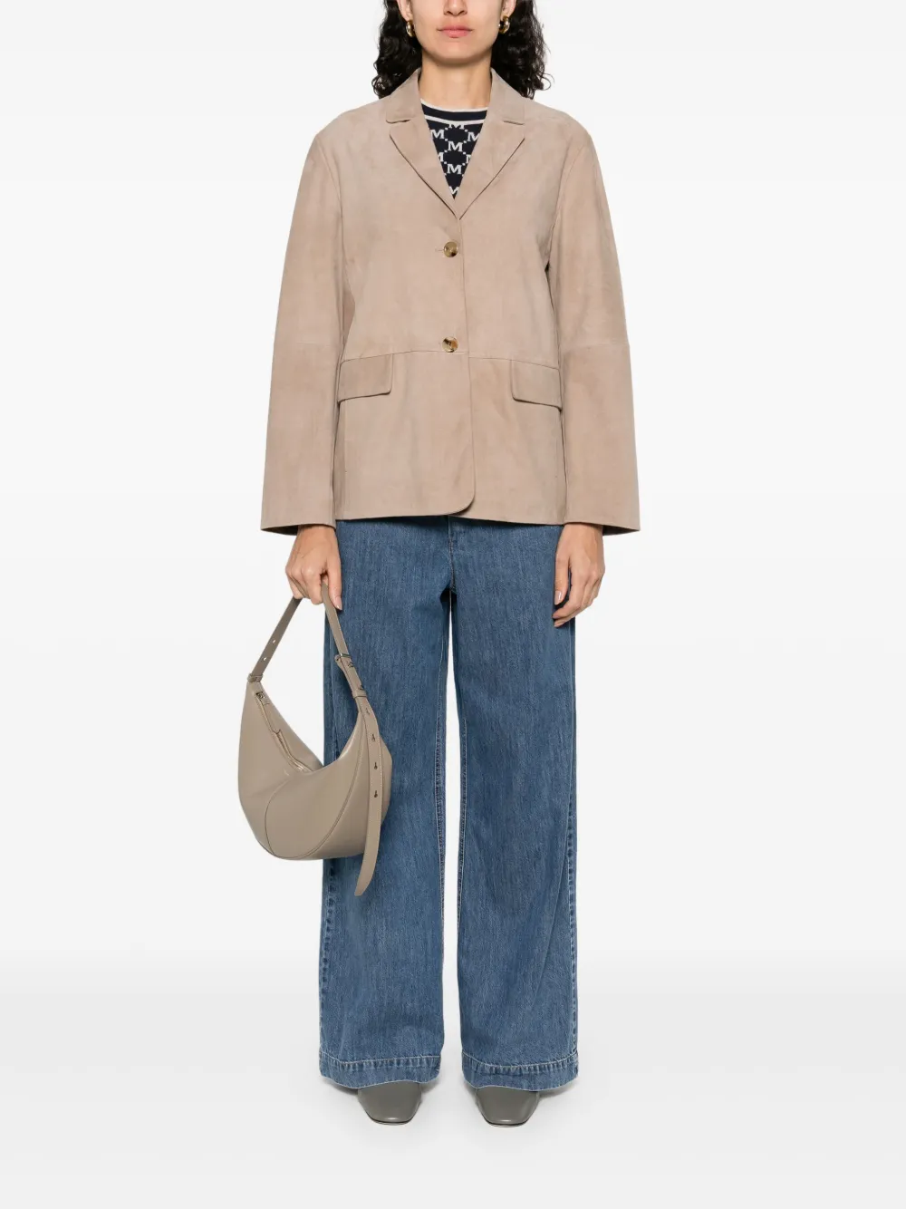'S Max Mara Suède jack Beige