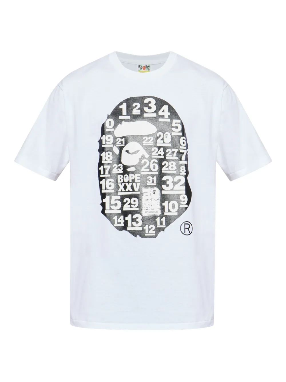 A BATHING APE® playera 32.º Anniv. playera Big Ape Head | blanco | Image 1