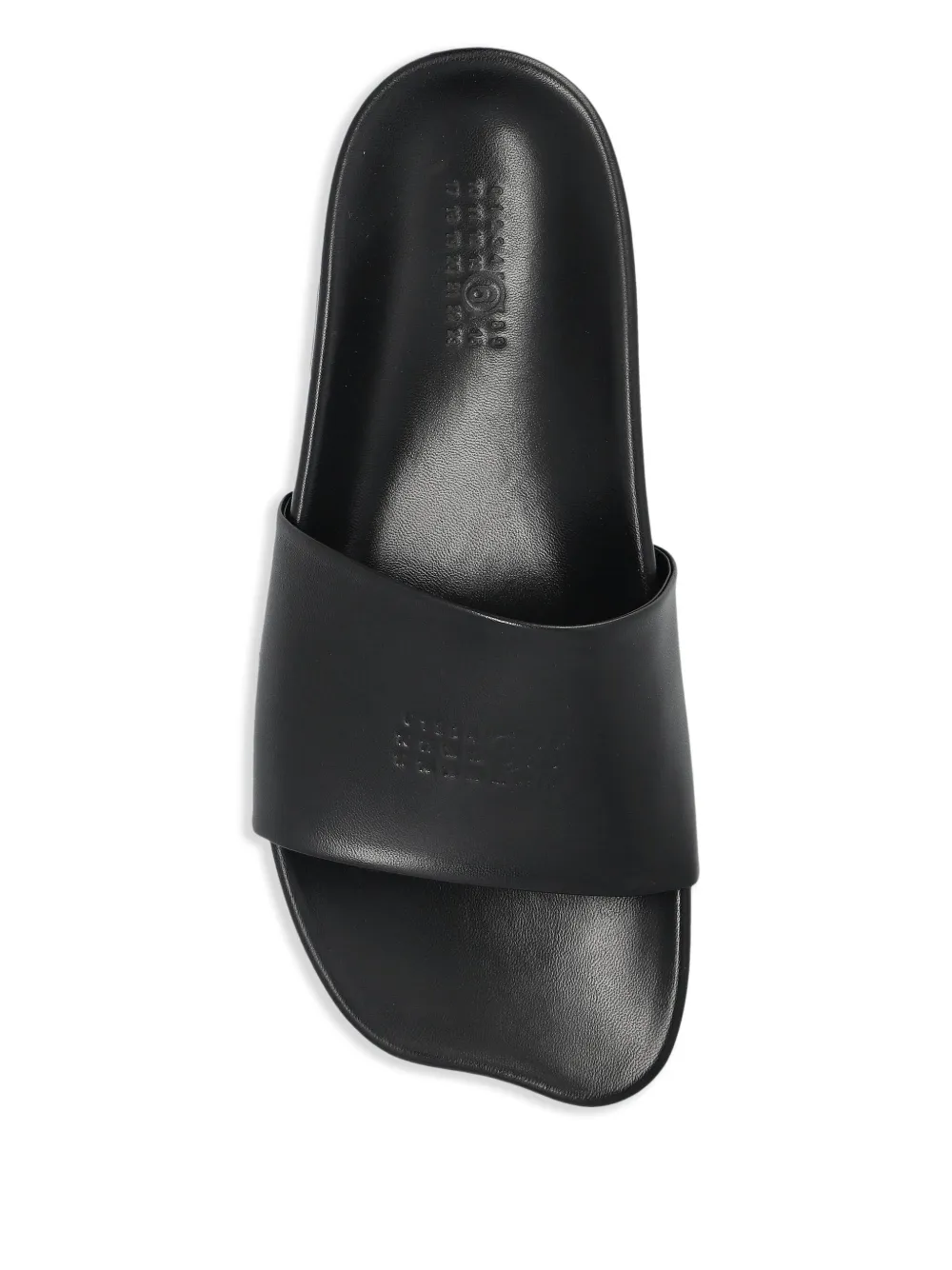 MM6 Maison Margiela Numbers-motif slides Black