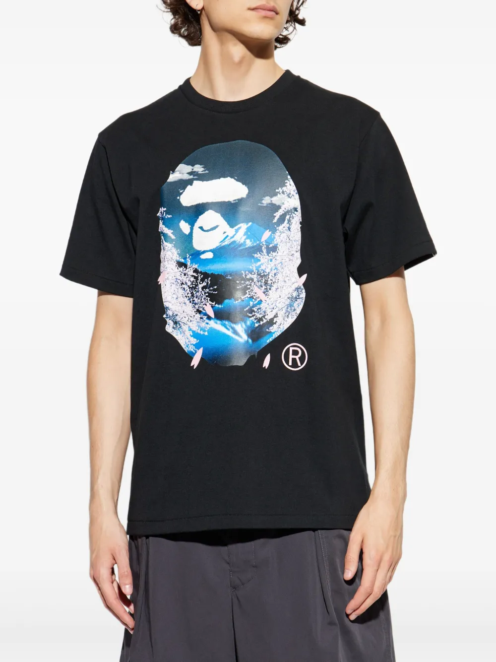 A BATHING APE Sakura T-shirt Zwart