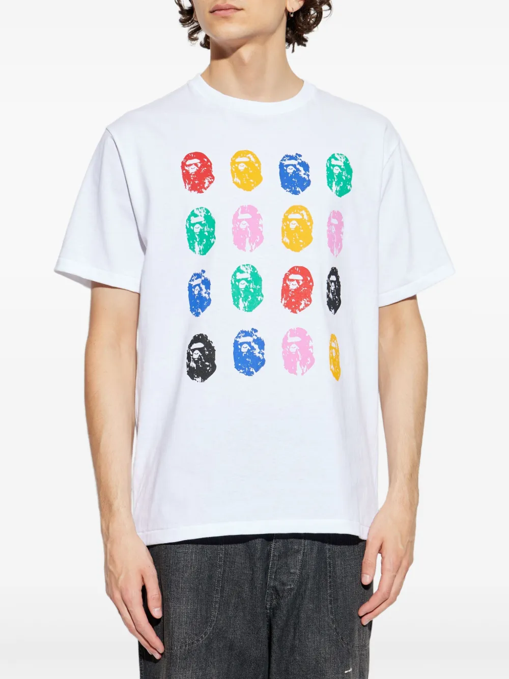 A BATHING APE 32nd Anniversary Bathing Monkey T-shirt Wit
