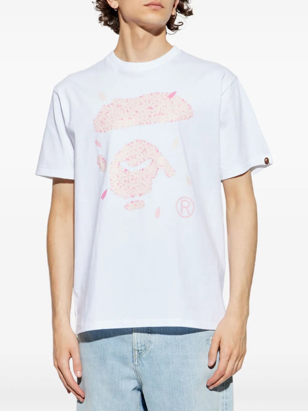 A BATHING APE Sakura T-shirt Wit