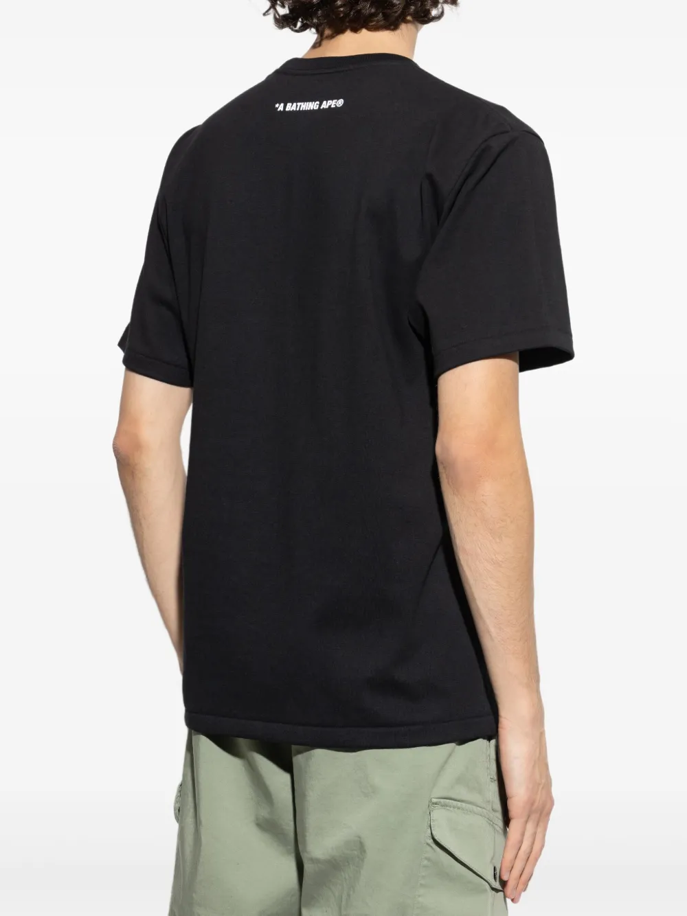 A BATHING APE 32nd Anniv. Big Ape Head T-shirt met print Zwart