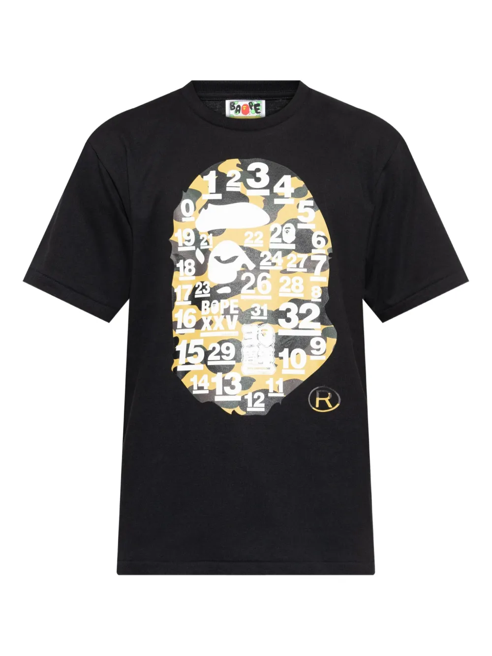 A BATHING APE® playera 32.º Anniv. playera Big Ape Head | negro | Image 1