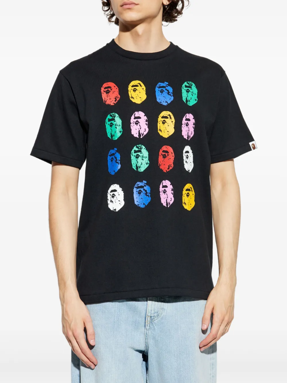 A BATHING APE 32nd Anniversary Bathing Monkey T-shirt Zwart