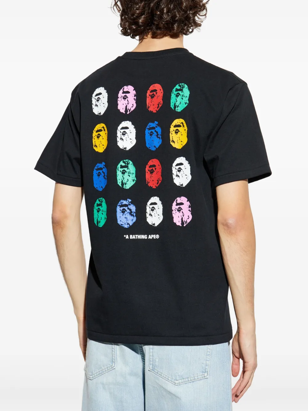 A BATHING APE 32nd Anniversary Bathing Monkey T-shirt Zwart