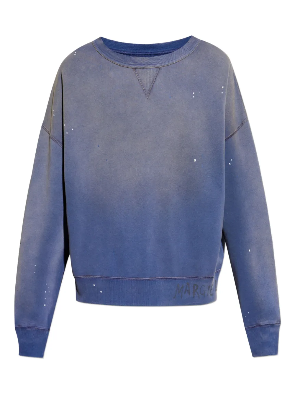 Maison Margiela Sweater met logoprint Blauw