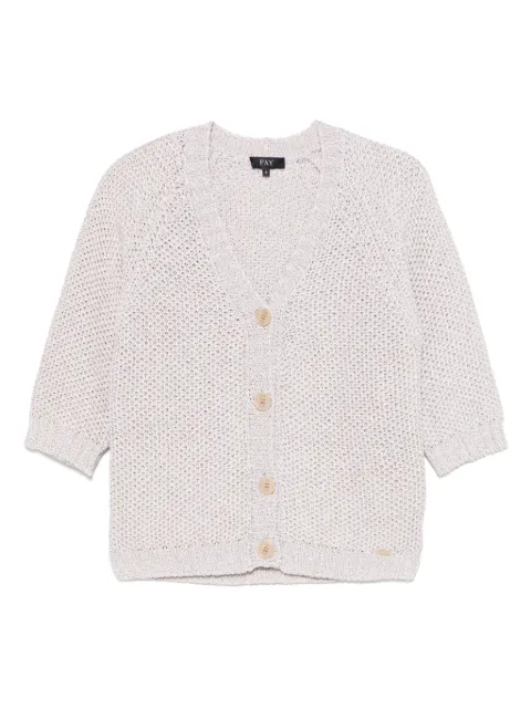 Fay lurex-detailing cardigan