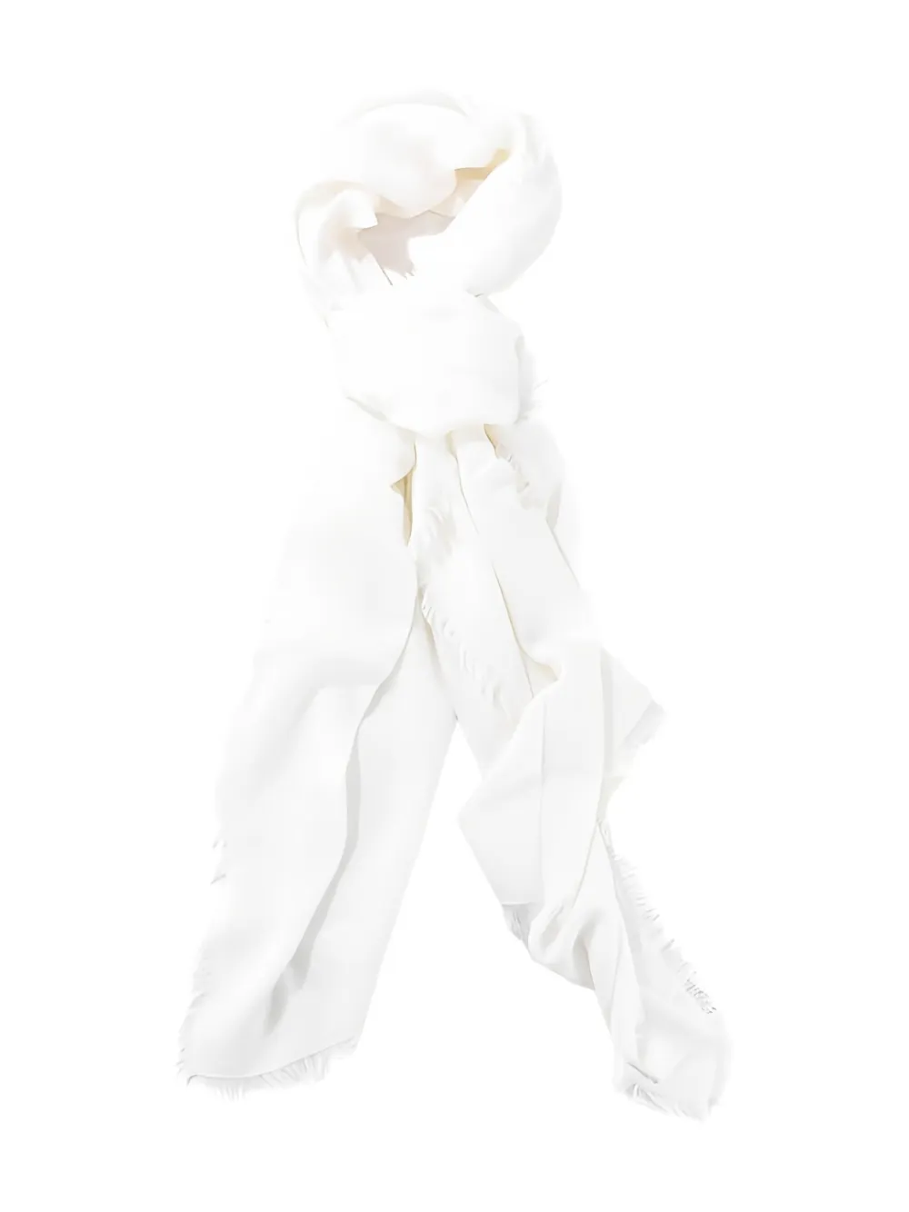 Max Mara bufanda con flecos | blanco | Image 1