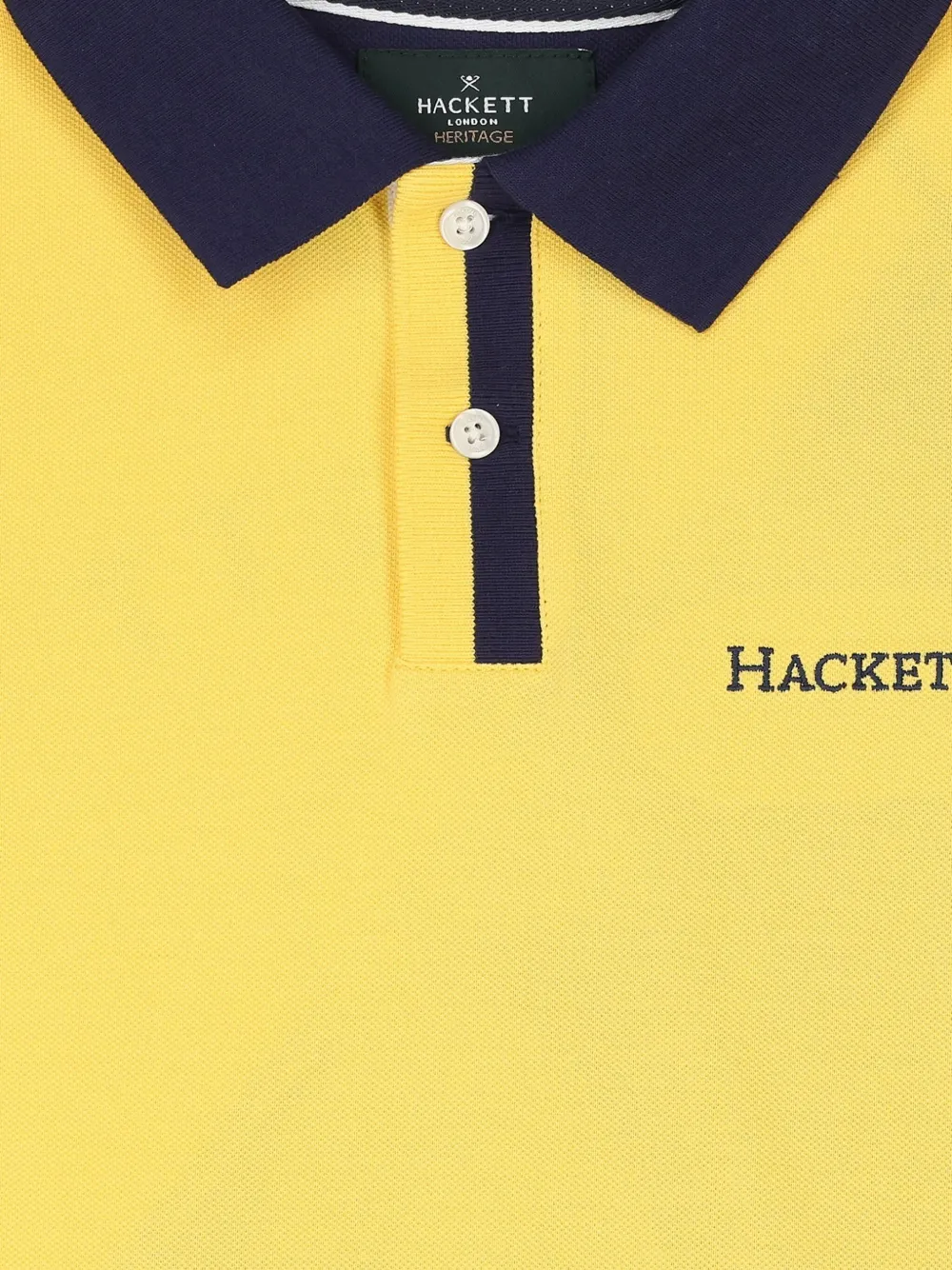 Hackett Kids Poloshirt met logo Geel