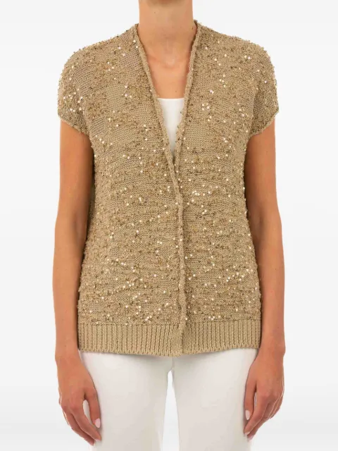 Le Tricot Perugia sequin-embellished cardigan