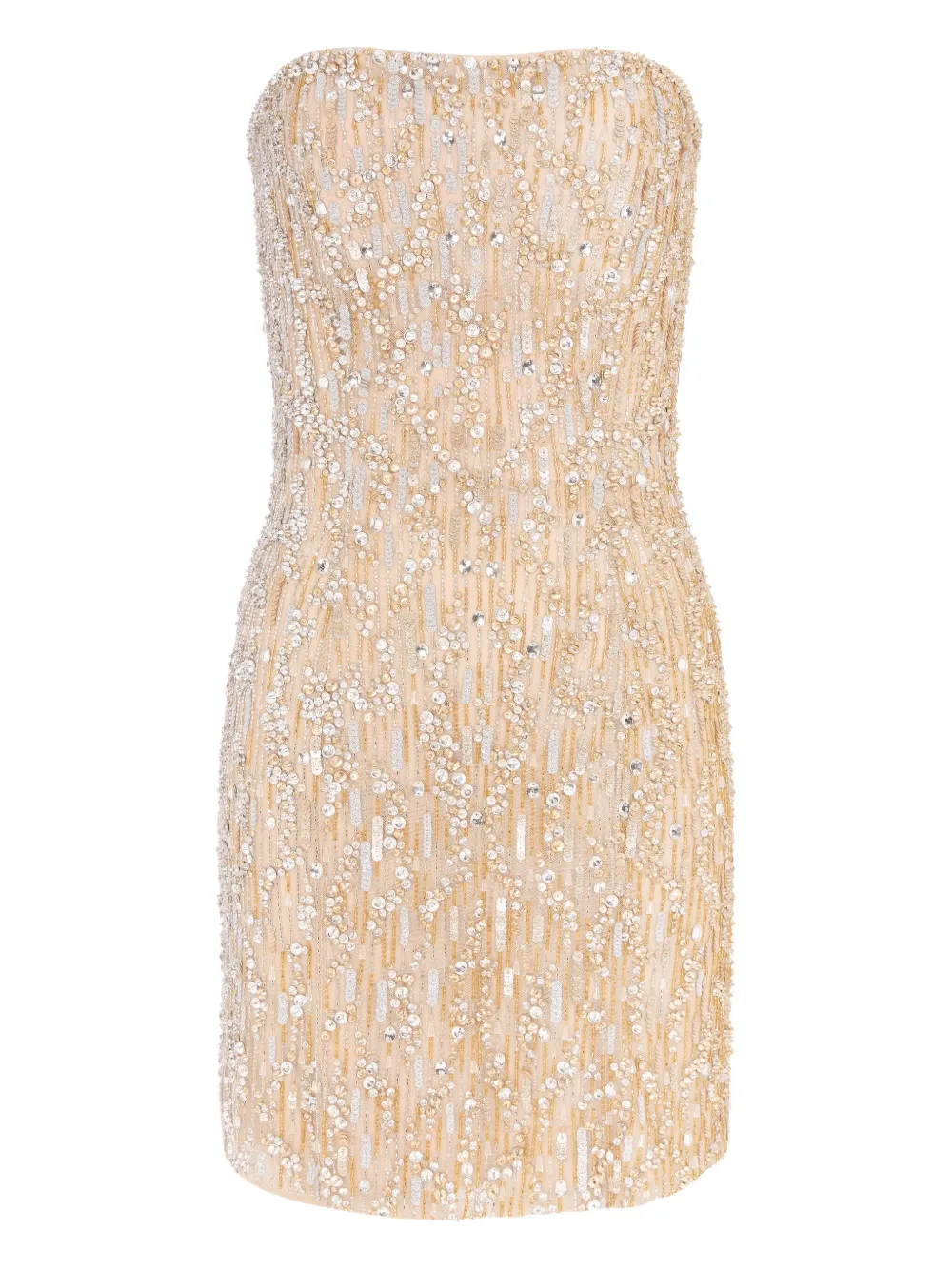 Jenny Packham Minuit mini-jurk Beige