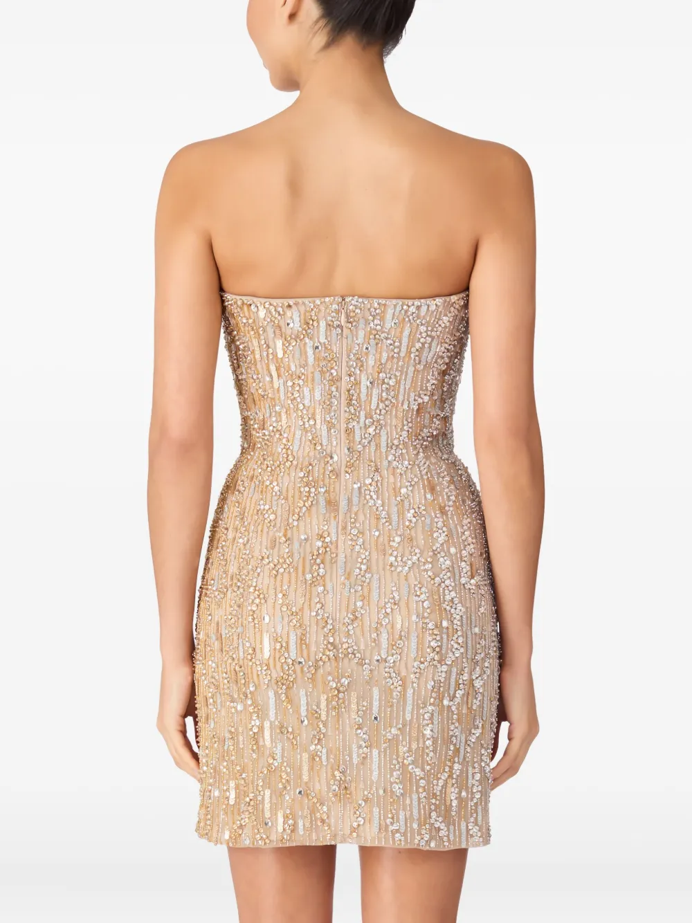 Jenny Packham Minuit mini-jurk Beige