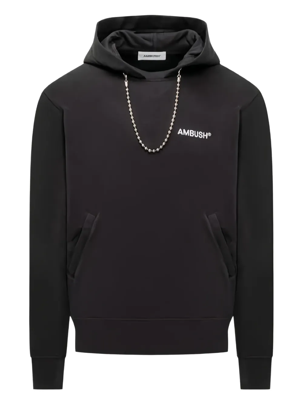 AMBUSH chain-embellisment hoodie | Black | Image 1