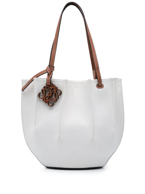 Loewe Pre-Owned 2021 Paulas Ibiza Denim Shell Basket tote bag