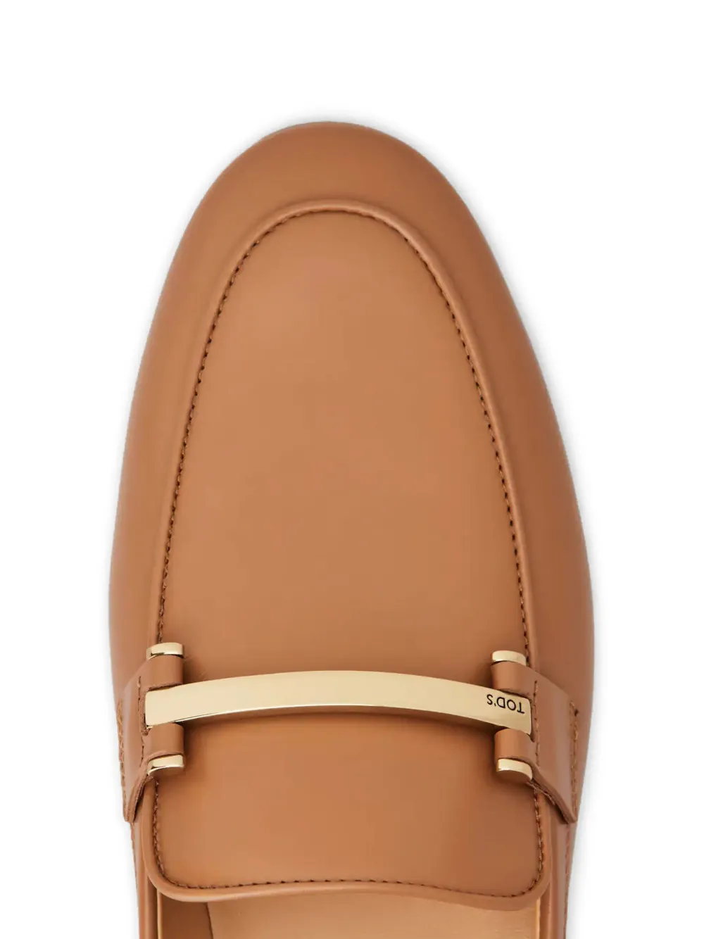 Tod's metal-bar leather loafers Black