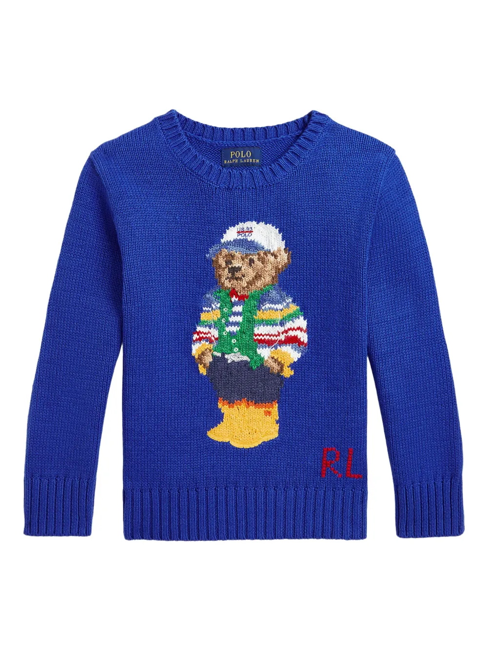 POLO RALPH LAUREN KIDS Polo Bear sweater - ブルー POLO RALPH LAUREN KIDS Polo Bear sweater - ブルー