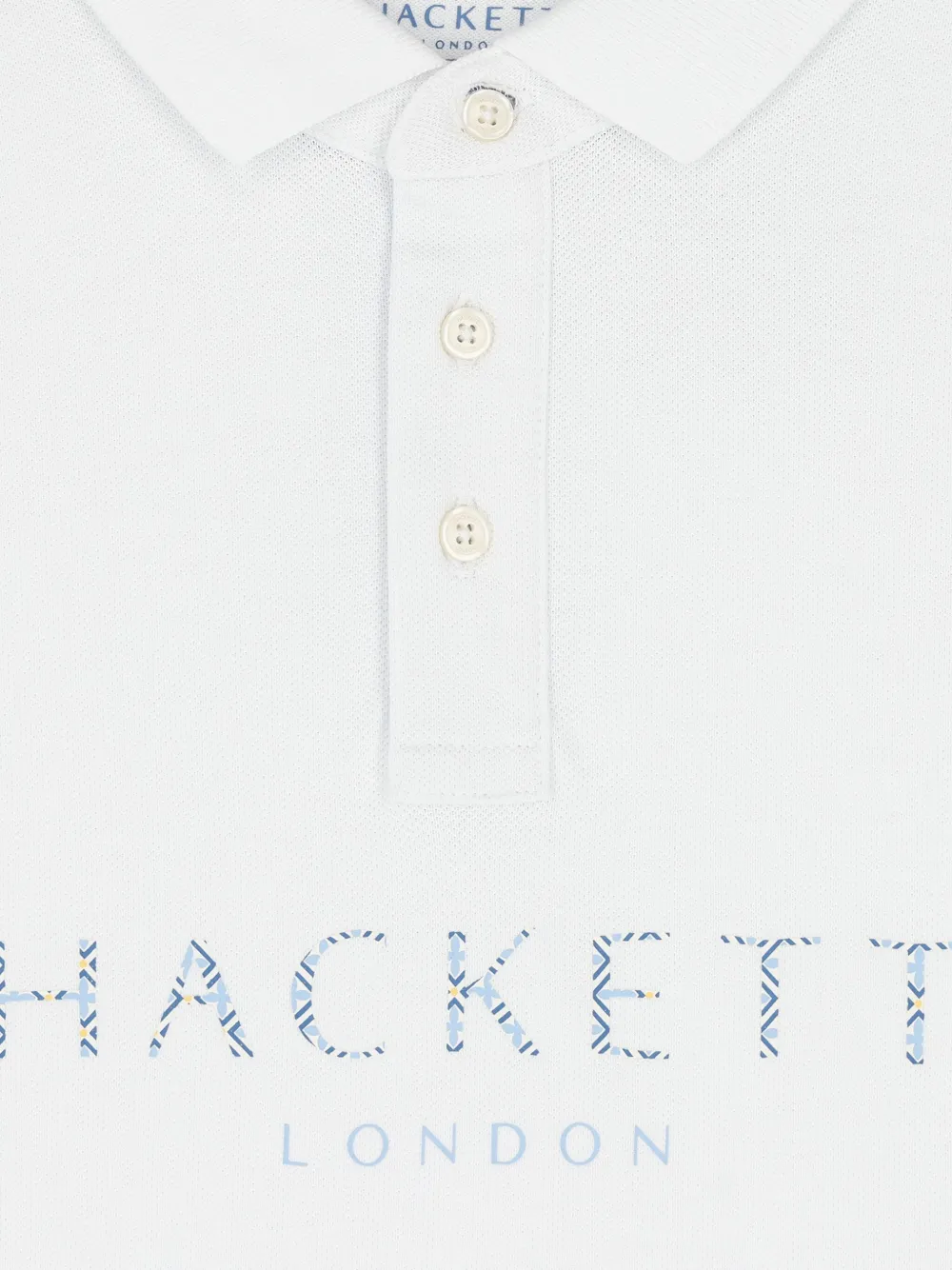 Hackett Kids Poloshirt met logo Wit