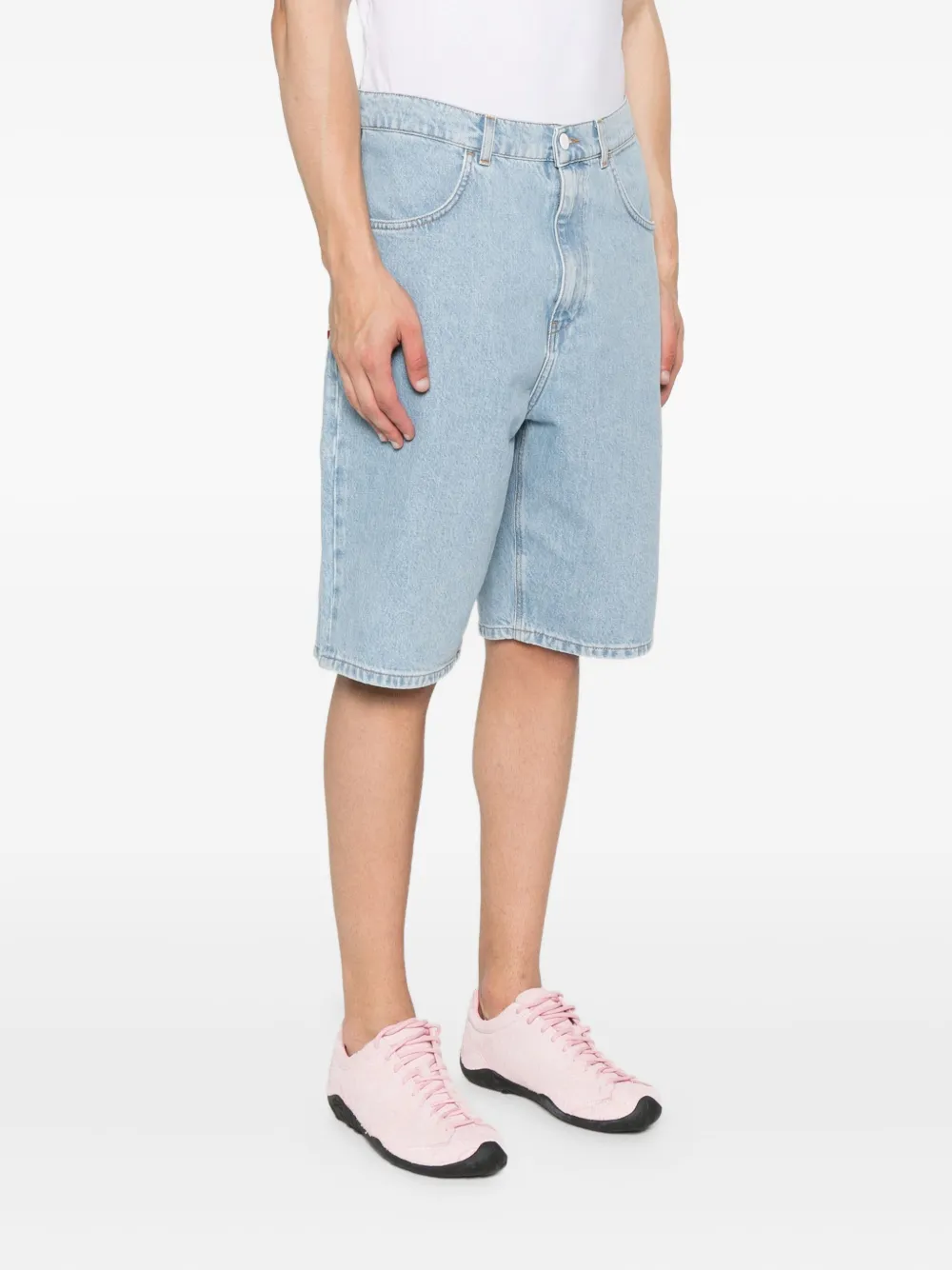 AMISH Tommy denim shorts met zakdetail Blauw