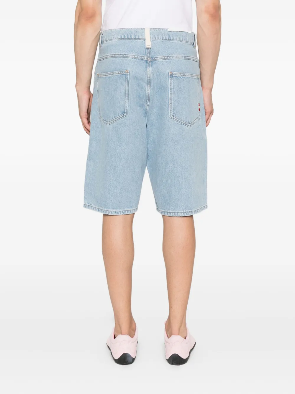 AMISH Tommy denim shorts met zakdetail Blauw