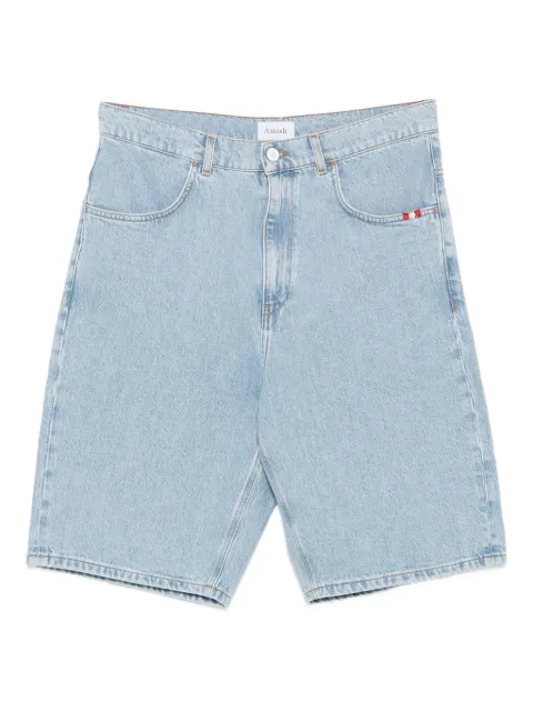AMISH Tommy pocket-detail denim shorts
