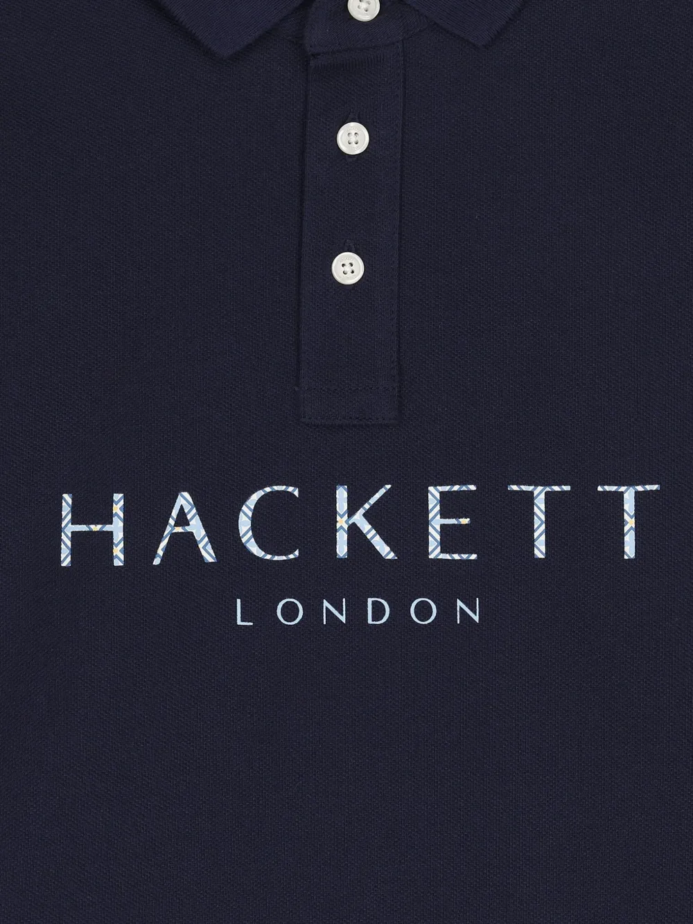 Hackett Kids Katoenen poloshirt met logo Blauw