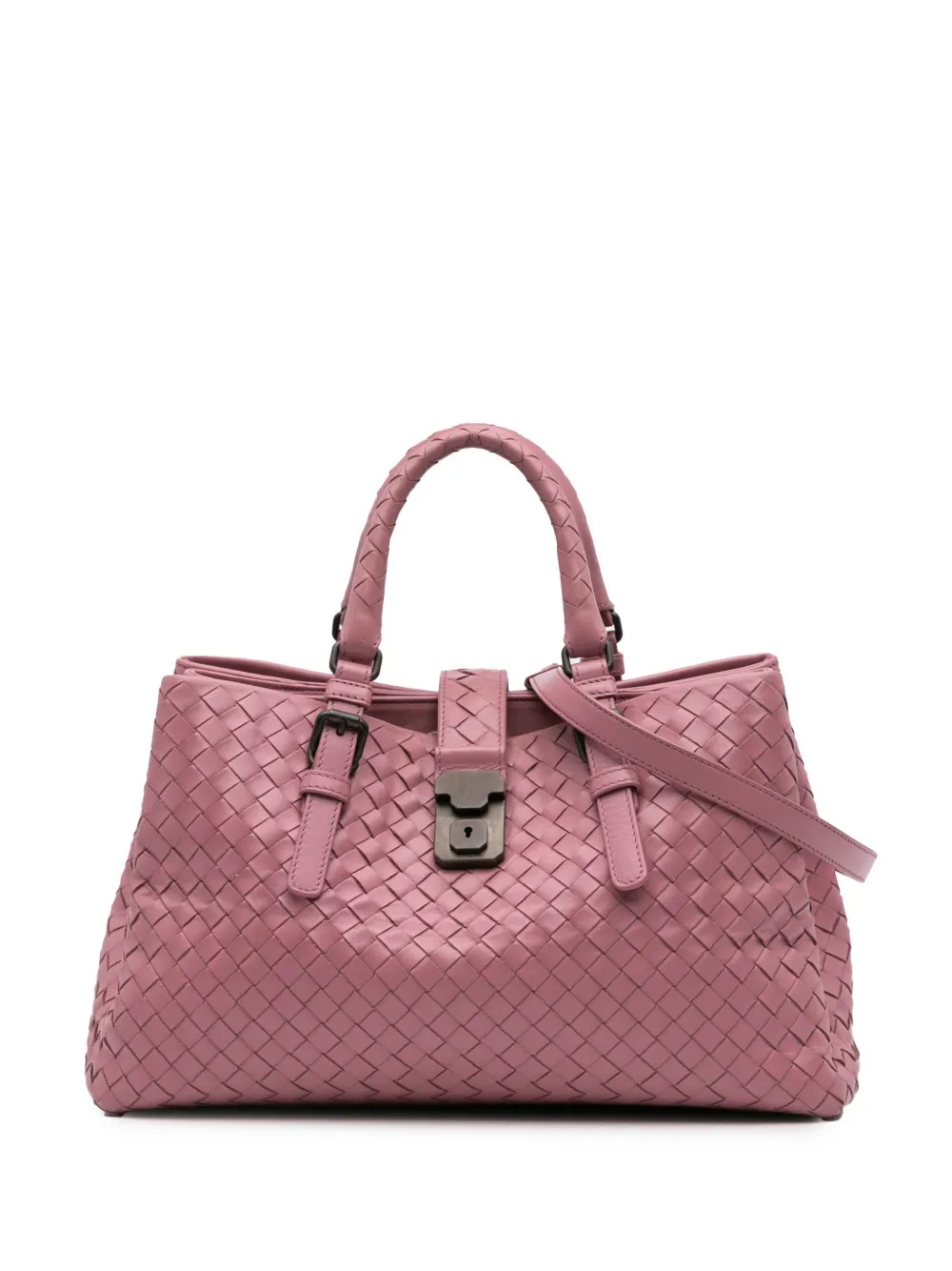 Bottega Veneta Pre-Owned 2012-2024 Small Nappa Intrecciato Roma satchel | Pre-Owned | Image 2
