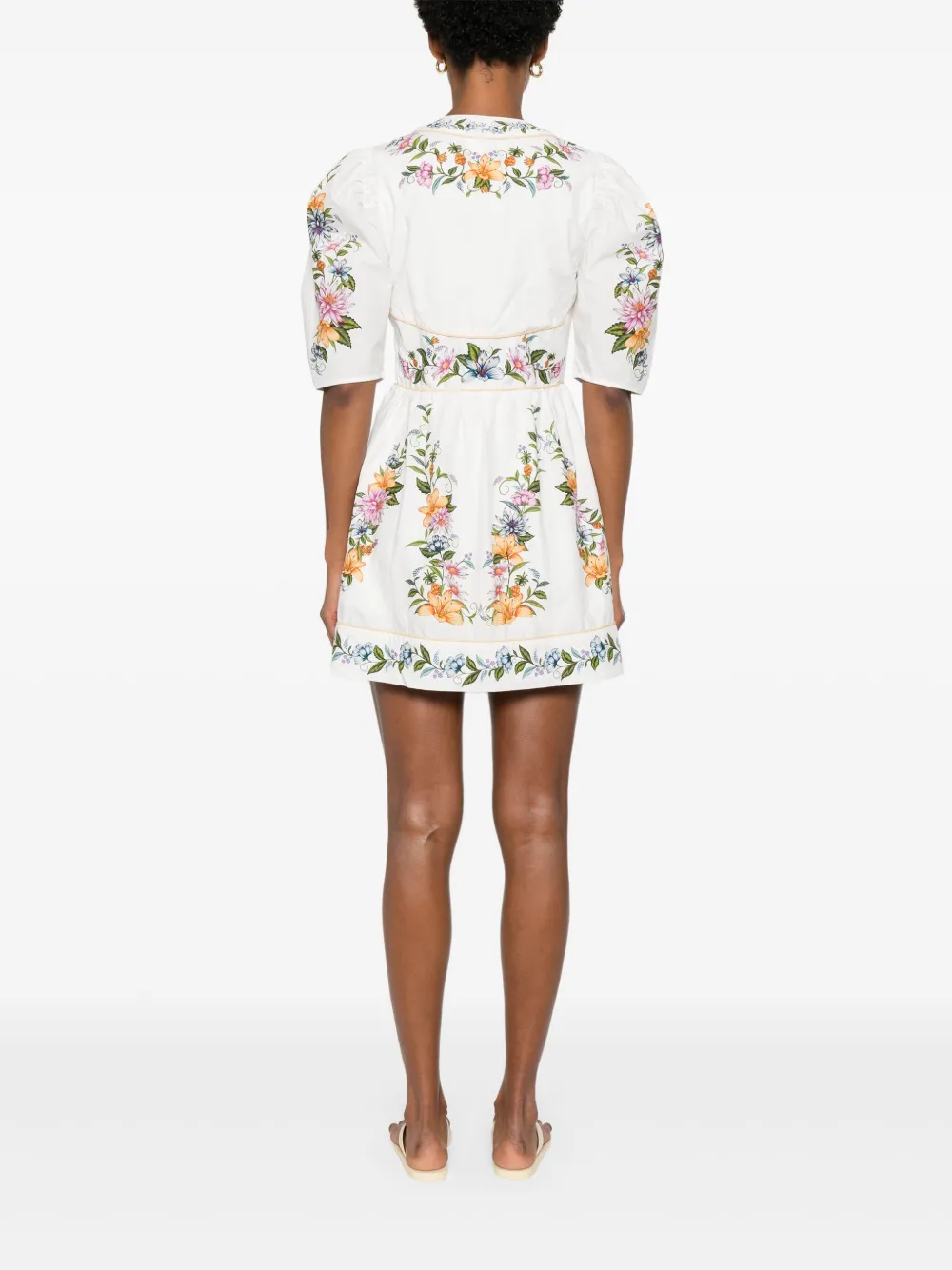 Farm Rio Sweet Bloom Dreamscape Cotton Shirtdress