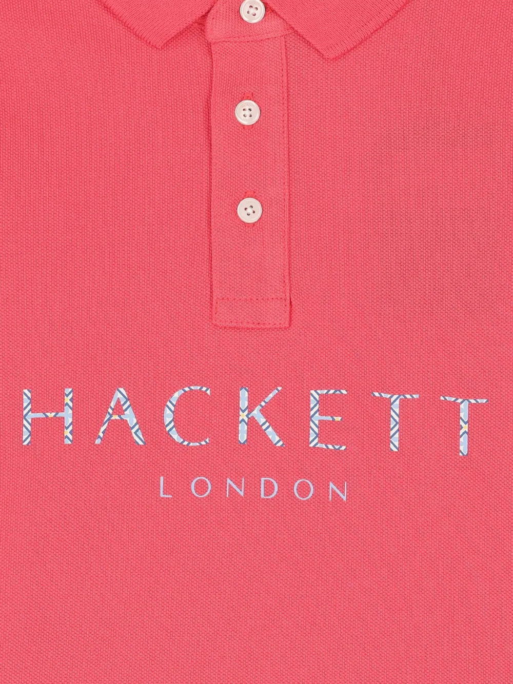 Hackett Kids Katoenen poloshirt met logo Roze