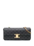 Céline Pre-Owned 2021 Triomphe Coated Canvas Chain shoulder bag - Brown