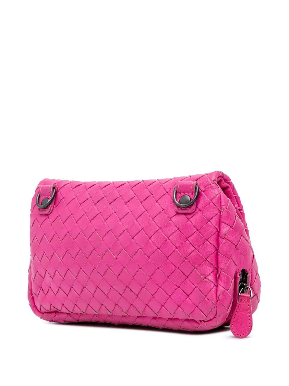 Bottega Veneta Pre-Owned 2012-2024 Leather Intrecciato Chain Flap crossbody bag | Pre-Owned | Image 2