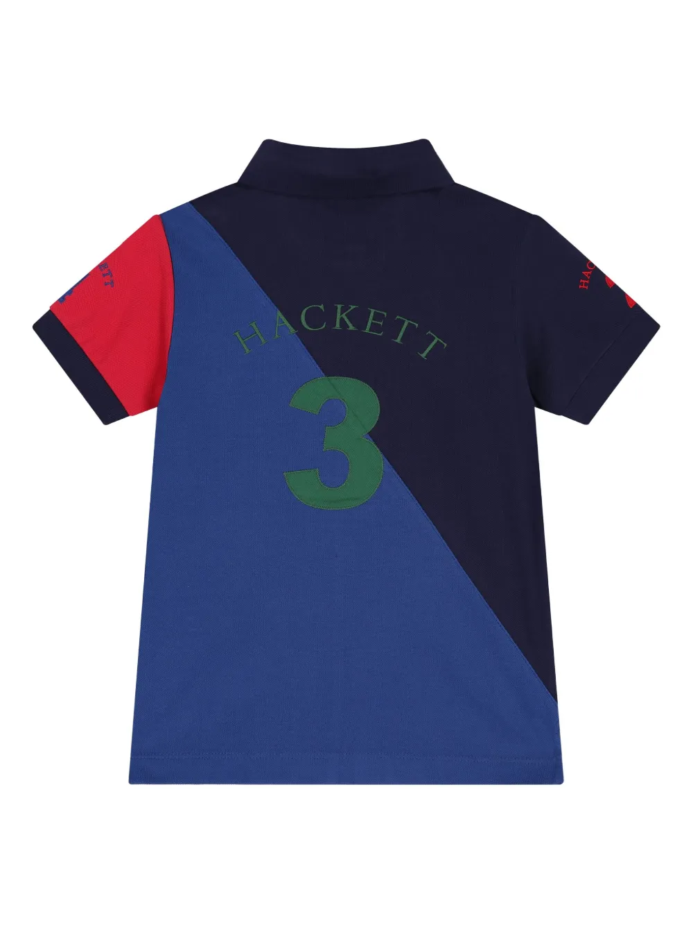 Hackett Kids Poloshirt met logo Blauw