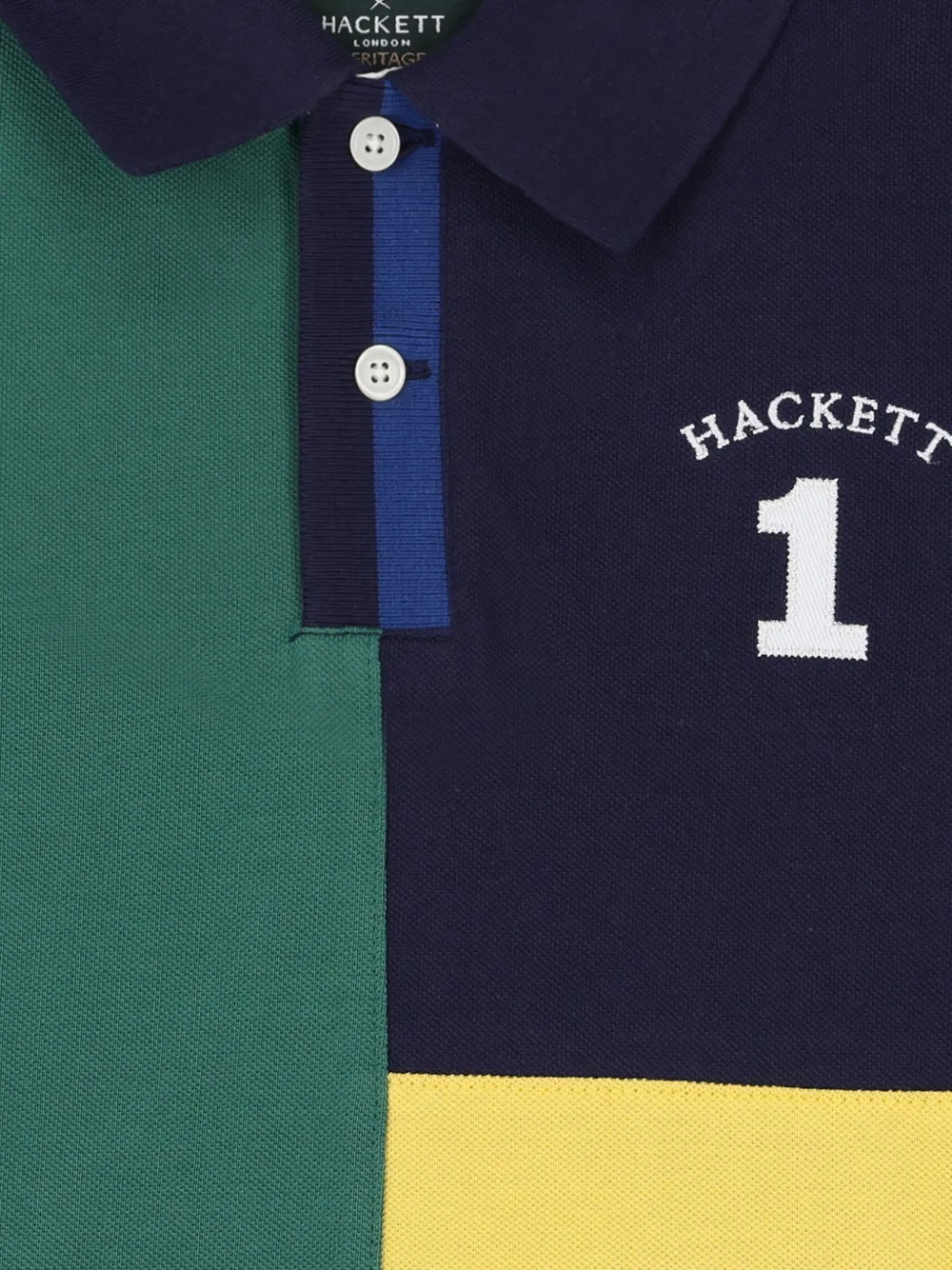 Hackett Kids Poloshirt met logo Blauw