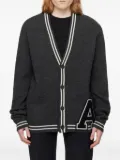 AMBUSH varsity-letter wool cardigan - Grey