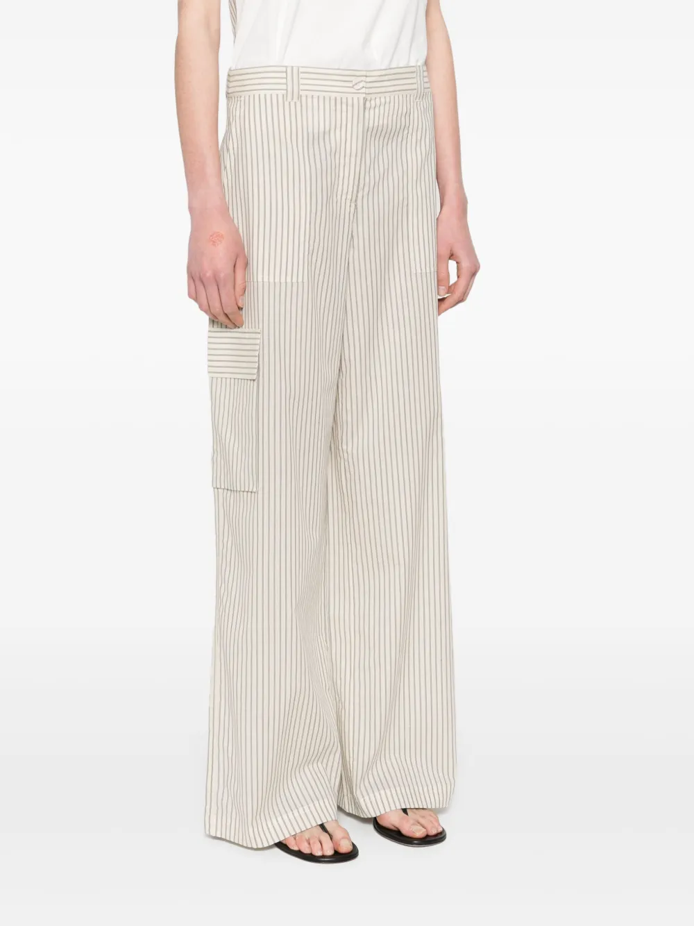 TWINSET STRIPED TROUSERS