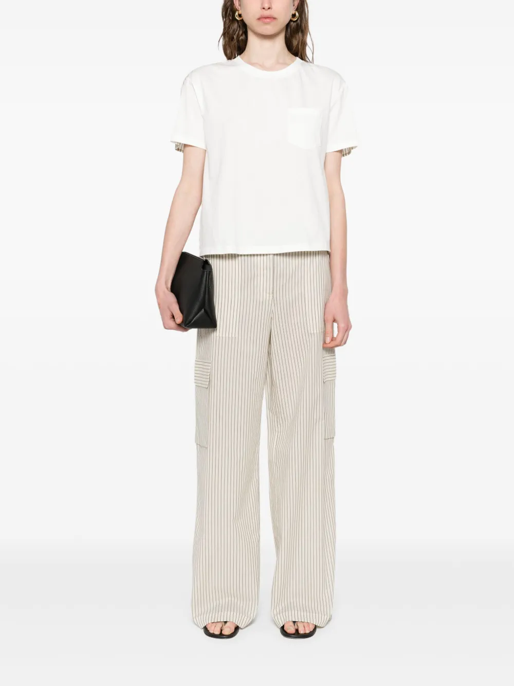 TWINSET striped trousers - Beige