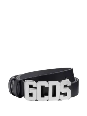GCDS バックルベルト GCDS ロゴバックル レザーベルト | ブラック | FARFETCH JP