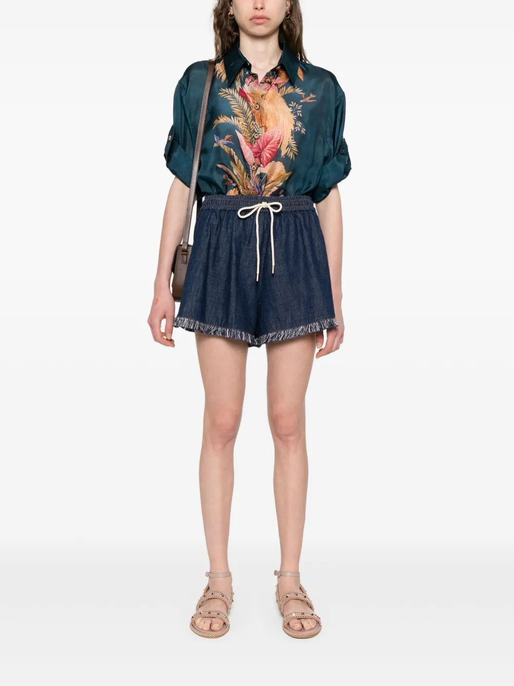 ZIMMERMANN Ascension shirt - Blauw