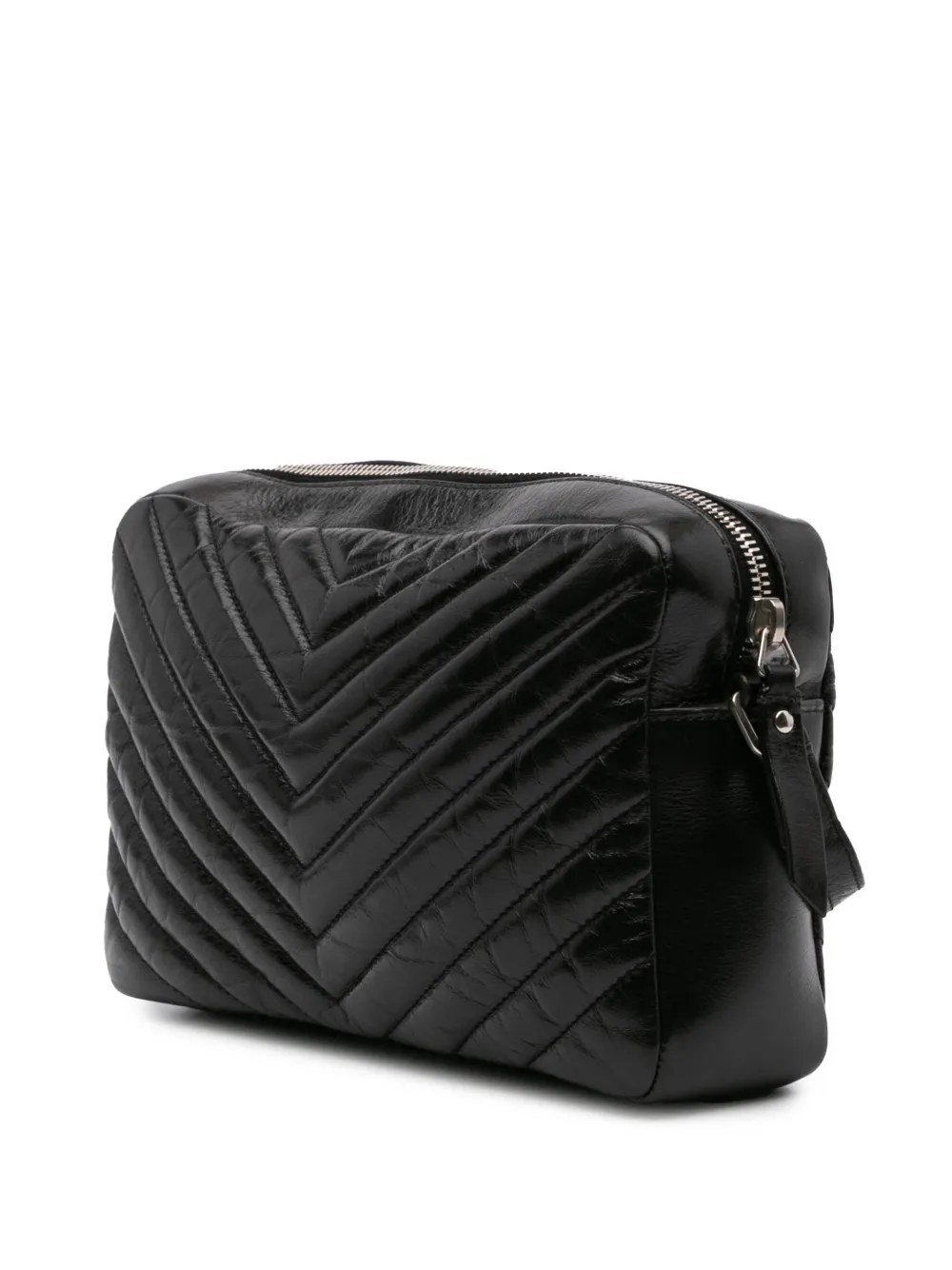 Saint Laurent Pre-Owned Borsa a tracolla Lou in pelle di vitello lucida effetto craquelé con nappa e monogramma 2017 | Pre-owned | Image 2