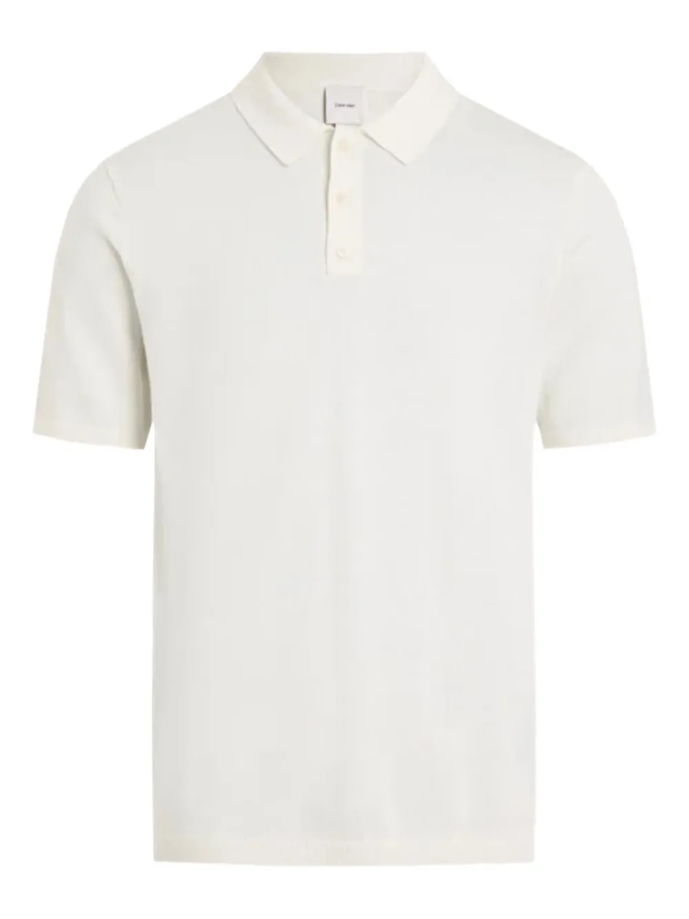 Calvin Klein playera tipo polo de algodón | blanco | Image 1