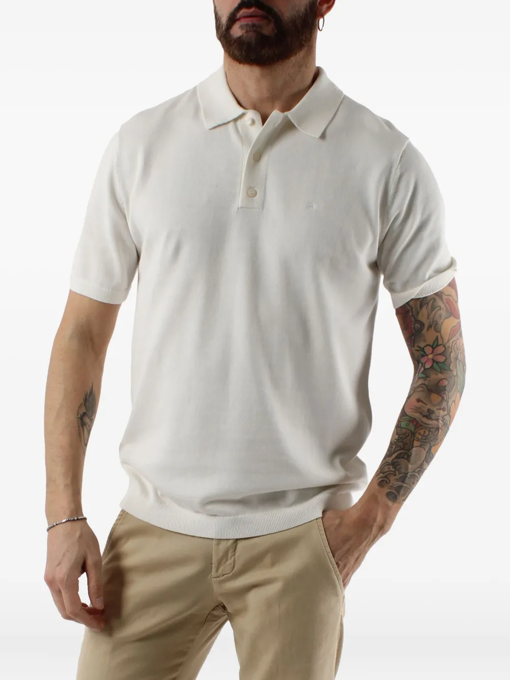 Calvin Klein Katoenen poloshirt Wit