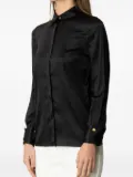 Elisabetta Franchi silk-satin shirt - Black