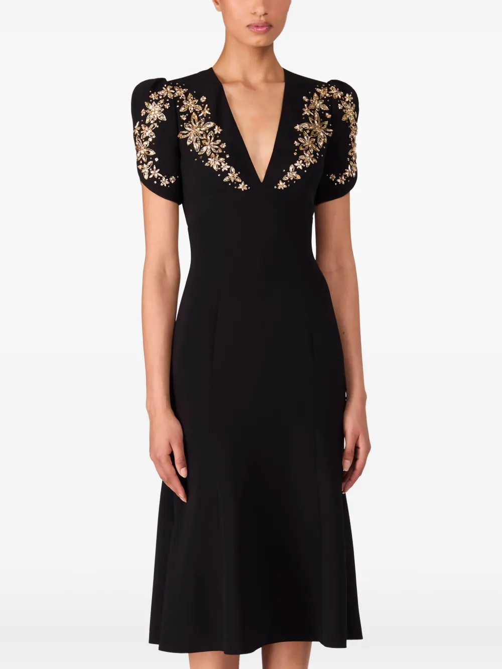 Jenny Packham Rose Bud jurk - Zwart