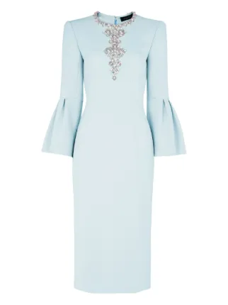 jenny packham light blue dress Jenny Packham Sirena embellished tulle gown Jenny Packham