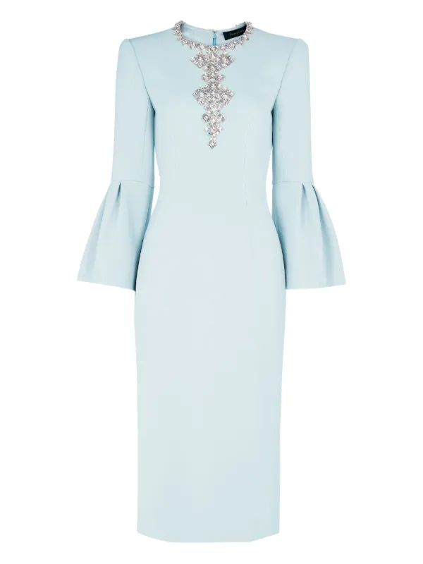 jenny packham pale blue dress Margot | 510 tall Model is black hoco dresses Black Dresses & Jumpsuits Size:3 - M