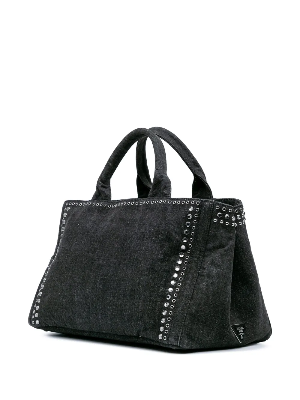 Prada Pre-Owned 2010-2024 Denim Canapa Bijoux satchel | Pre-Owned | Image 2