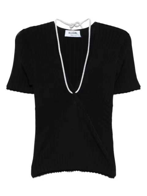 Blugirl top tejido de canalé